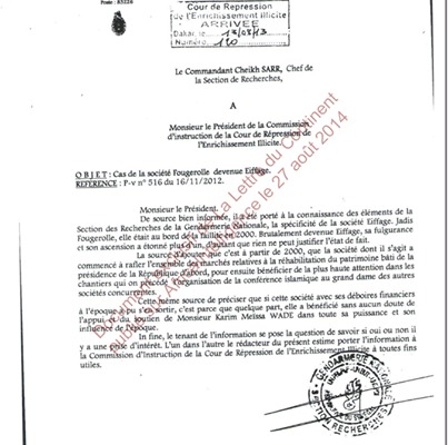 Supposée appartenir à Karim Wade: Comment Eiffage Sénégal a failli être placée sous administration provisoire