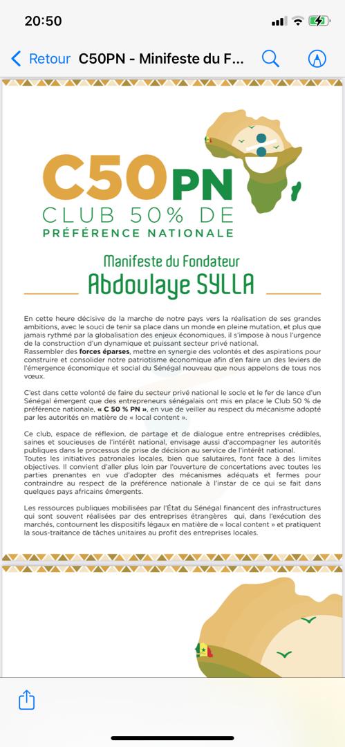 Le Manifeste en mode FLYER travaillé et plus agréable côté design