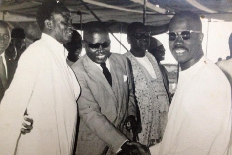 Souvenir - Ndiouga Kébé, le Président Cheikh Ousmane Diagne et le bijoutier Ngoumou Guèye 