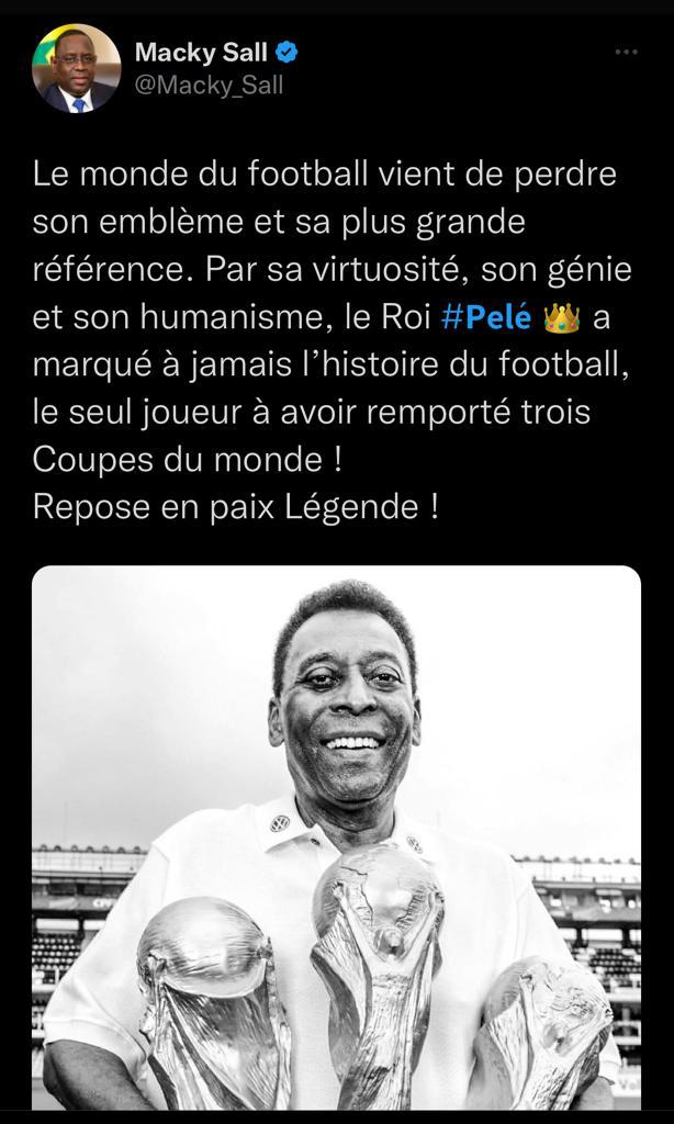 Hommage : Le Président Macky Sall s'incline devant la mémoire de Pelé