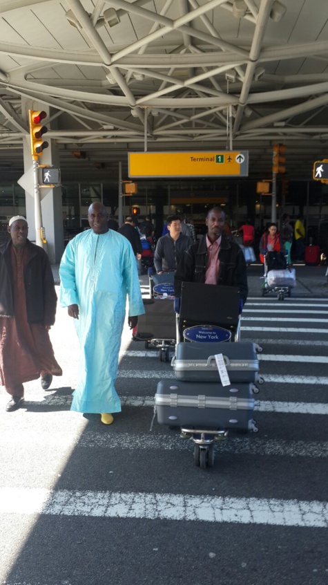 Serigne Djily Abdou Fatah Mbacké débarque à l'aéroport JFK de New-York