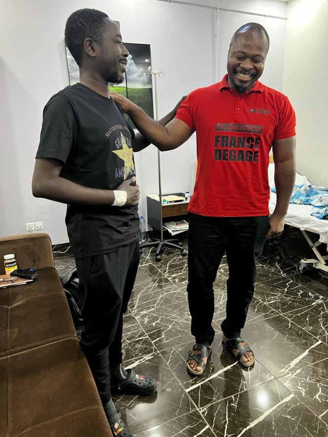 Guy Marius Sagna rend visite à Pape Alé Niang : Les images d’une rencontre