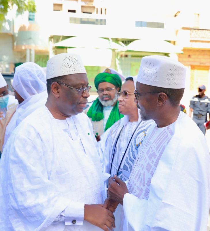 Photos/ 59e Ziarra de Thierno Mountaga Daha Tall/ Accueil du Président de la République: Mamadou Mamour Diallo, DG Onas aux premiers rangs