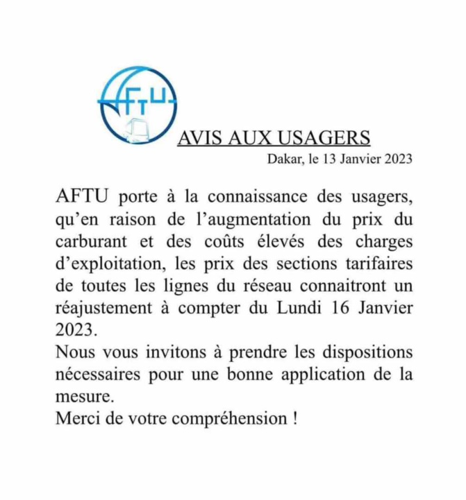 Transport: Le ticket des bus « Tata » connaîtra une hausse, ce lundi Transport: Le ticket des bus « Tata » connaîtra une hausse, ce lundi