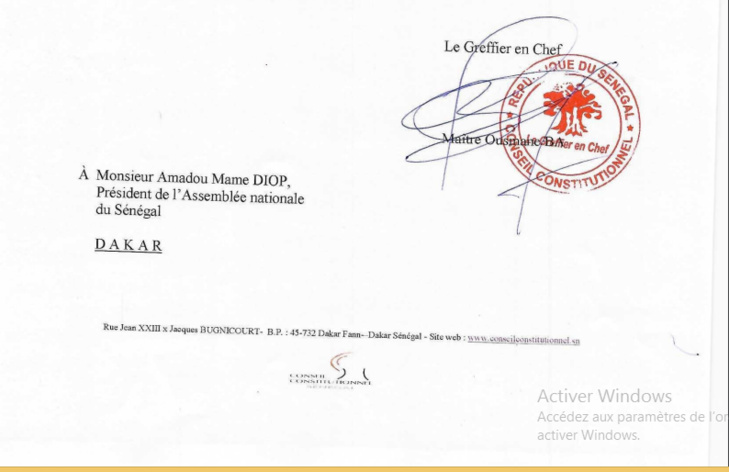 Conseil constitutionnel : La requête des députés Aminata Touré et Guy Marius Sagna, rejetée Conseil constitutionnel : La requête des députés Aminata Touré et Guy Marius Sagna, rejetée