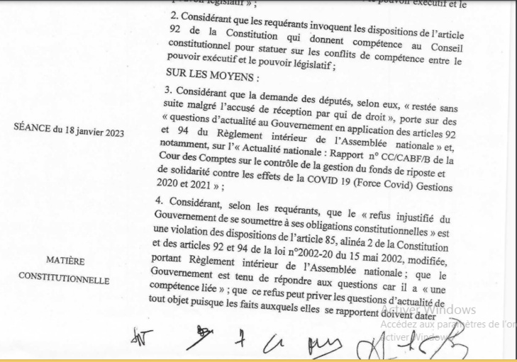 Conseil constitutionnel : La requête des députés Aminata Touré et Guy Marius Sagna, rejetée Conseil constitutionnel : La requête des députés Aminata Touré et Guy Marius Sagna, rejetée