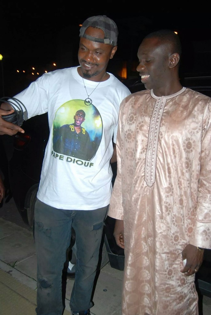 Pape Diouf en compagnie de son frère Ousmane 