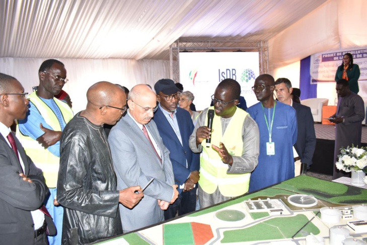 Photos / Visite de chantier de la station d’épuration de Cambérène : Le président de la Bid, Dr. Muhammad Sulaiman Al Jasser et le DG de l’ONAS, Mamadou Mamour Diallo