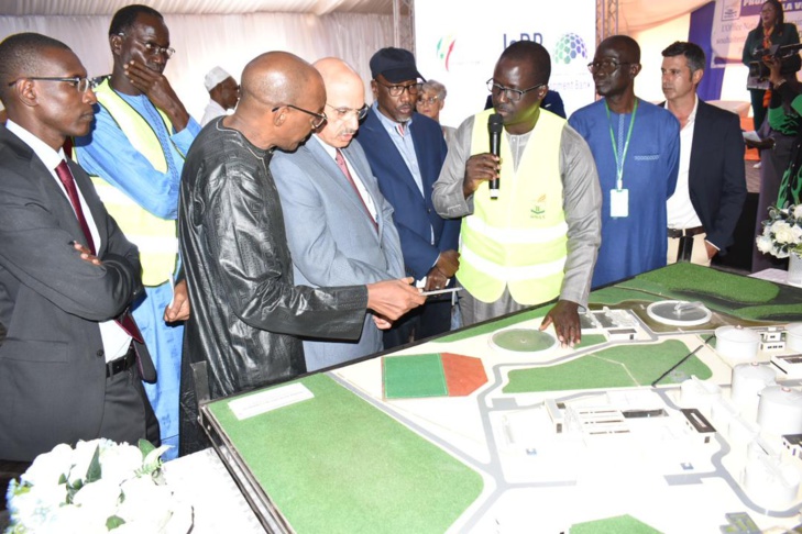 Photos / Visite de chantier de la station d’épuration de Cambérène : Le président de la Bid, Dr. Muhammad Sulaiman Al Jasser et le DG de l’ONAS, Mamadou Mamour Diallo