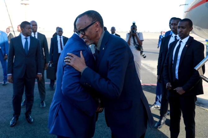 Le président  Kagame à Dakar pour le Sommet sur le financement des infrastructures en Afrique :  Macky Sall à l’accueil