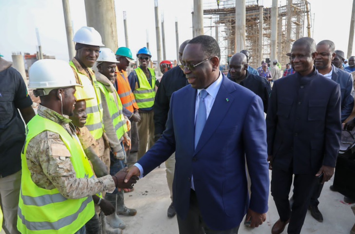 Photos/ Popenguine: Visite du Président Macky Sall des travaux de construction du nouveau sanctuaire marial