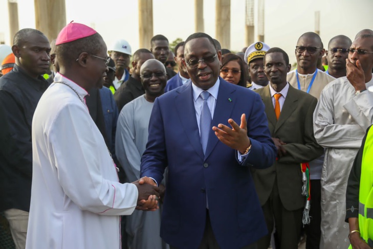 Photos/ Popenguine: Visite du Président Macky Sall des travaux de construction du nouveau sanctuaire marial