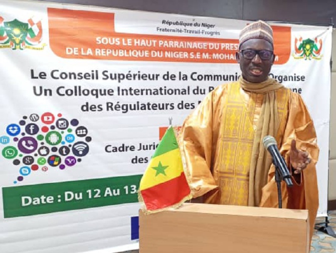 Babacar Diagne à la session de clôture du colloque du REFRAM :  Le cadre juridique de la régulation des contenus en ligne, un thème prioritaire