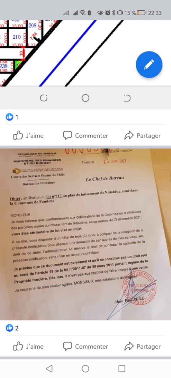 Foncier à Thiès/ Arnaque ou attributions légales: Les terrains de Ndobène et de Thiaoune Bambara, assaillis