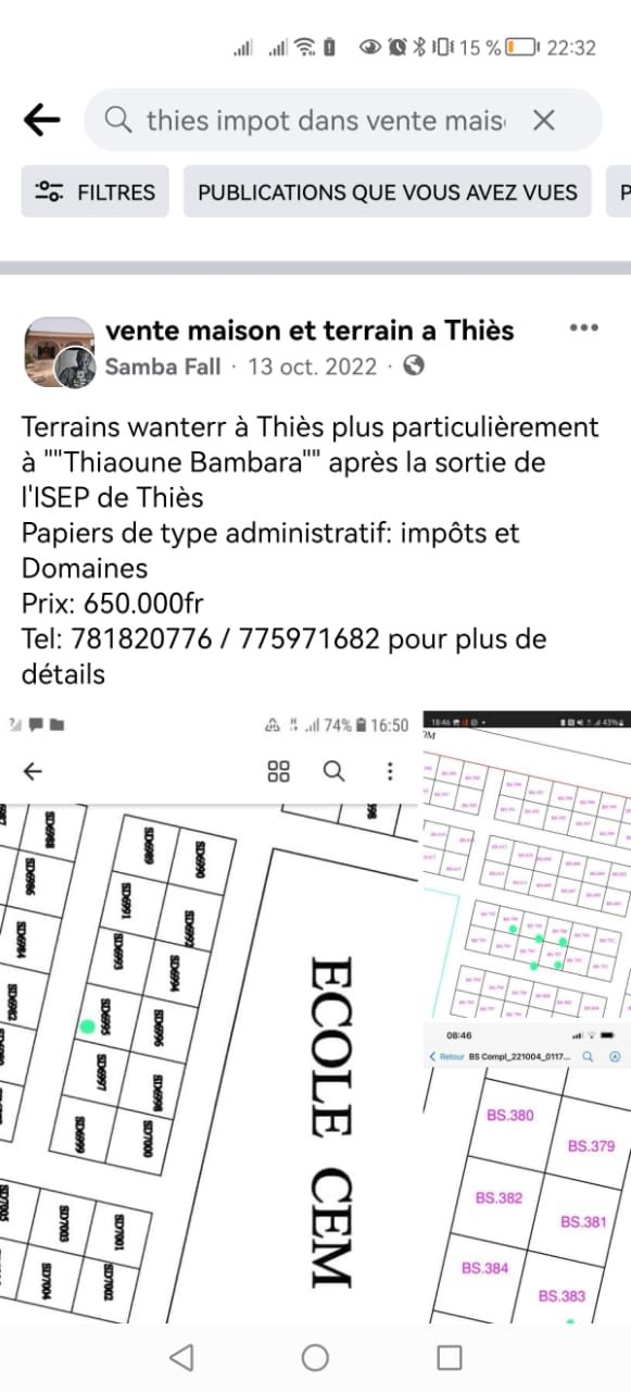 Foncier à Thiès/ Arnaque ou attributions légales: Les terrains de Ndobène et de Thiaoune Bambara, assaillis