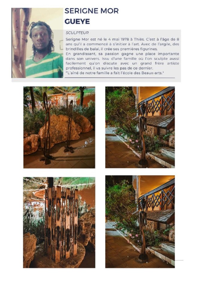 Exposition GrainArt au Lamantin Beach : A la découverte de Serigne Mor Guèye, un passionné d’art et de culture