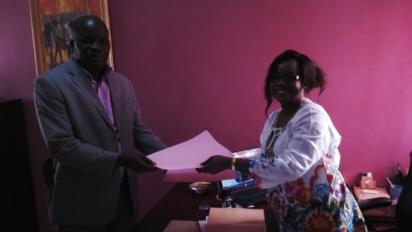 Abdoulaye Diagne de Walo Consulting avec le secrétaire général de l'IAM