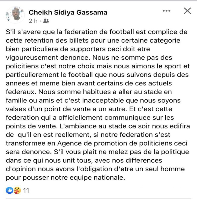 Un autre match dans le match : Quand la perturbation dans la vente des billets, suscite l'indignation des Sénégalais
