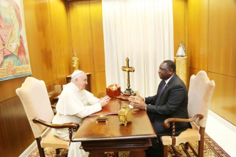 Photos-Macky Sall reçu par sa sainteté le Pape François au Vatican