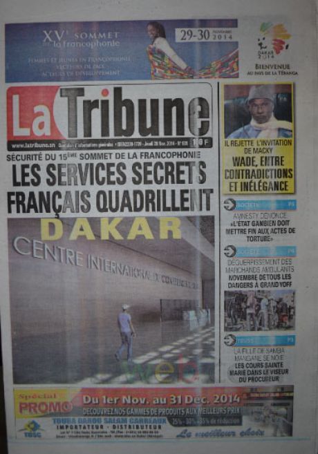 Les Principaux Titres De La Presse du jeudi 20 Novembre 2014