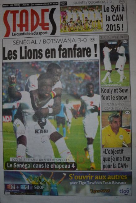 Les Principaux Titres De La Presse du jeudi 20 Novembre 2014