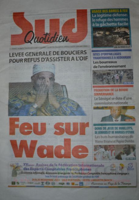Les Principaux Titres De La Presse du vendredi 21 Novembre 2014