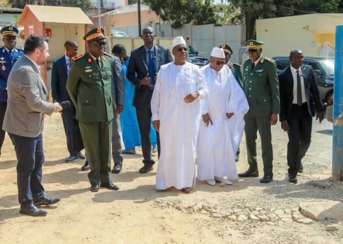 Construction de la polyclinique de l'hôpital principal de Dakar : le président Macky Sall était en visite de chantier Construction de la polyclinique de l'hôpital principal de Dakar : le président Macky Sall était en visite de chantier