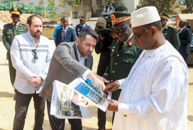 Construction de la polyclinique de l'hôpital principal de Dakar : le président Macky Sall était en visite de chantier Construction de la polyclinique de l'hôpital principal de Dakar : le président Macky Sall était en visite de chantier