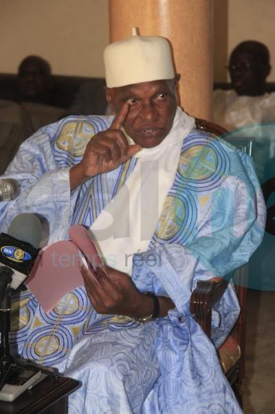 Quelques images de la conférence de presse Me Abdoulaye Wade