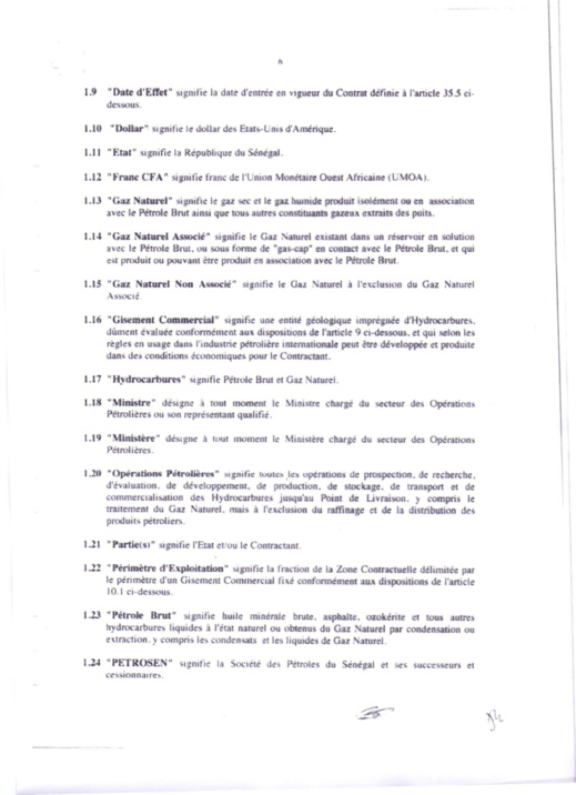 Exclusif! Voici le contrat de recherche et de partage d'hydrocarbures conclu entre l'Etat du Sénégal et Petro-Tim