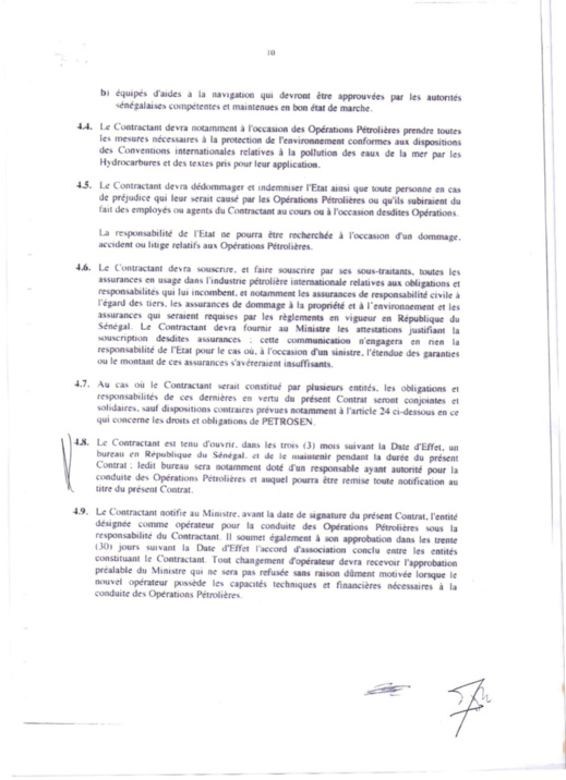 Exclusif! Voici le contrat de recherche et de partage d'hydrocarbures conclu entre l'Etat du Sénégal et Petro-Tim
