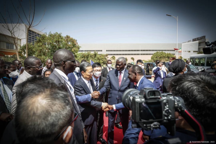Photos : Visite du Parc industriel intégré de Diamniadio (P2ID) du président de l’Assemblée nationale du Sénégal, Amadou Mame Diouf et son hôte chinois, Président Zhao Léji