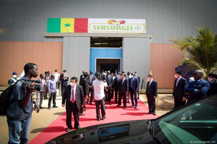 Photos : Visite du Parc industriel intégré de Diamniadio (P2ID) du président de l’Assemblée nationale du Sénégal, Amadou Mame Diouf et son hôte chinois, Président Zhao Léji