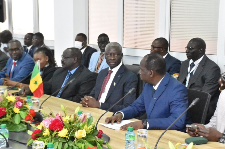 Photos : Visite du Parc industriel intégré de Diamniadio (P2ID) du président de l’Assemblée nationale du Sénégal, Amadou Mame Diouf et son hôte chinois, Président Zhao Léji