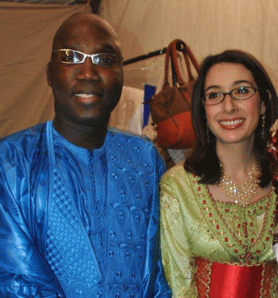 Mounirou Sy et son épouse 