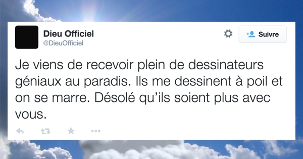 Dieu est Humour : Les 15 meilleurs tweets de Dieu, pour qu'on arrête de faire n'importe quoi en Son nom !