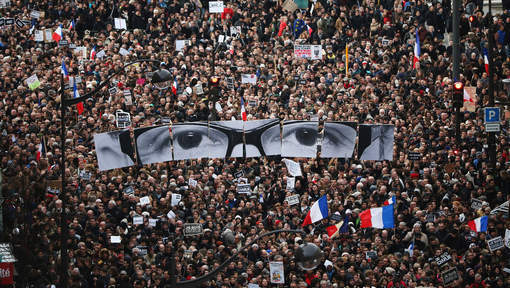 Hommage aux victimes de "Charlie Hebdo":  3,7 millions de manifestants à travers toute la France