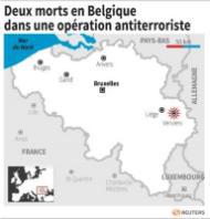 Trois morts dans une opération antiterroriste en Belgique
