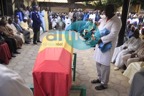 Les images de la levée du corps du président du Conseil constitutionnel, Cheikh Tidiane Diakhaté 