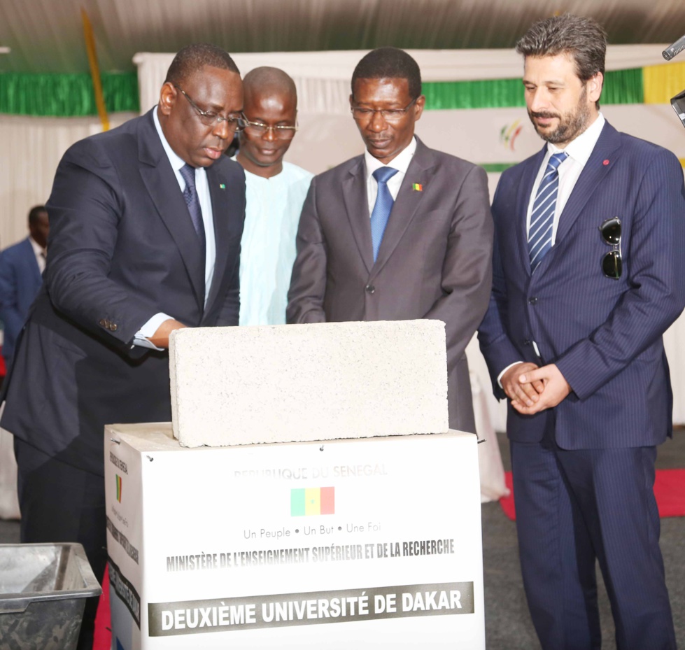 Les images de la cérémonie de pose de la première pierre de la deuxième université de Dakar