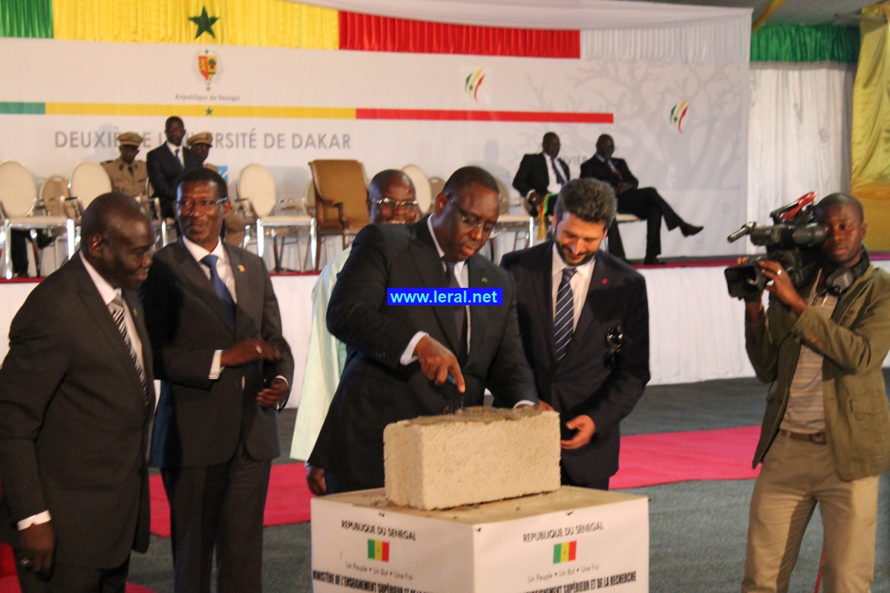Retour en images sur la cérémonie de pose de la première pierre de la deuxième université de Dakar
