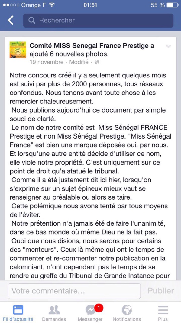 Paris: La polémique enfle après l'annulation de Miss Sénégal Prestige France !