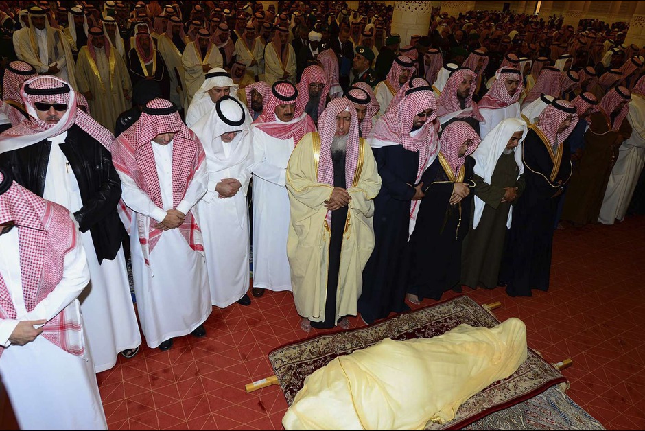 L'enterrement du roi Abdallah d'Arabie Saoudite