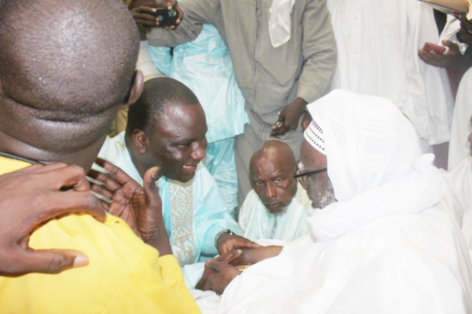 Photos / Déthié Fall, président du PRP, chez le Khalife général des Mourides, Serigne Mountakha