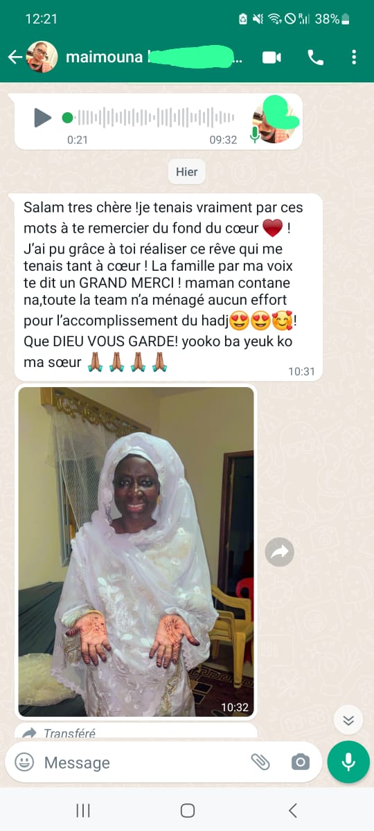 Hadj 2023 : Des pèlerins de Adja Hourèye Thiam, satisfaits de sa bonne organisation 