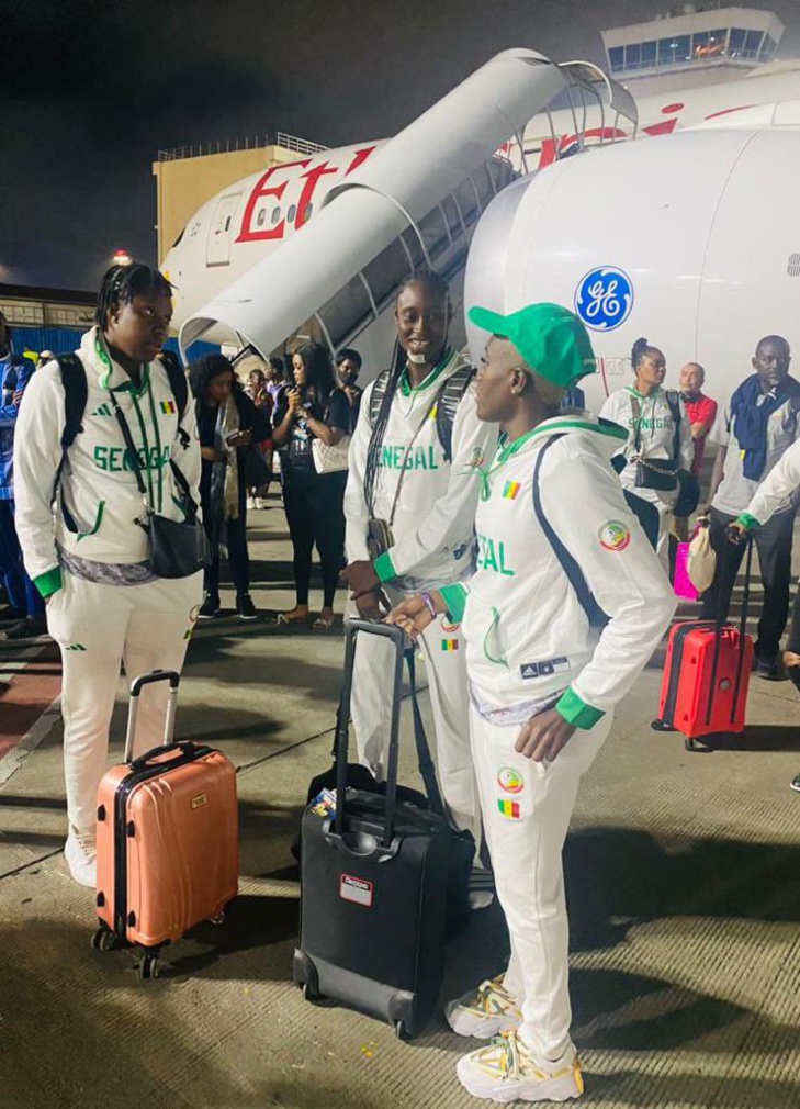 Afrobasket féminin 2023 : Arrivée des "Lionnes" à Kigali Afrobasket féminin 2023 : Arrivée des "Lionnes" à Kigali