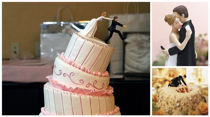 16 gâteaux de mariage absolument hilarants qui pourront vous donner des idées pour le plus beau jour de votre vie !