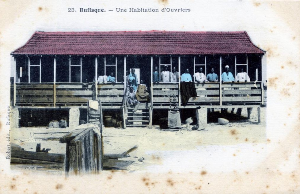 Un autre exemple, plus ancien, de maison d’ouvriers, à Rufisque cette fois.