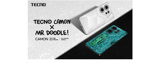 TECNO lance la série CAMON 20 Mr Doodle Edition, avec une première mondiale de coque arrière de style graffiti