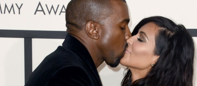 Grammy Awards : Kim Kardashian et Kanye West amoureux hot, avant la frayeur